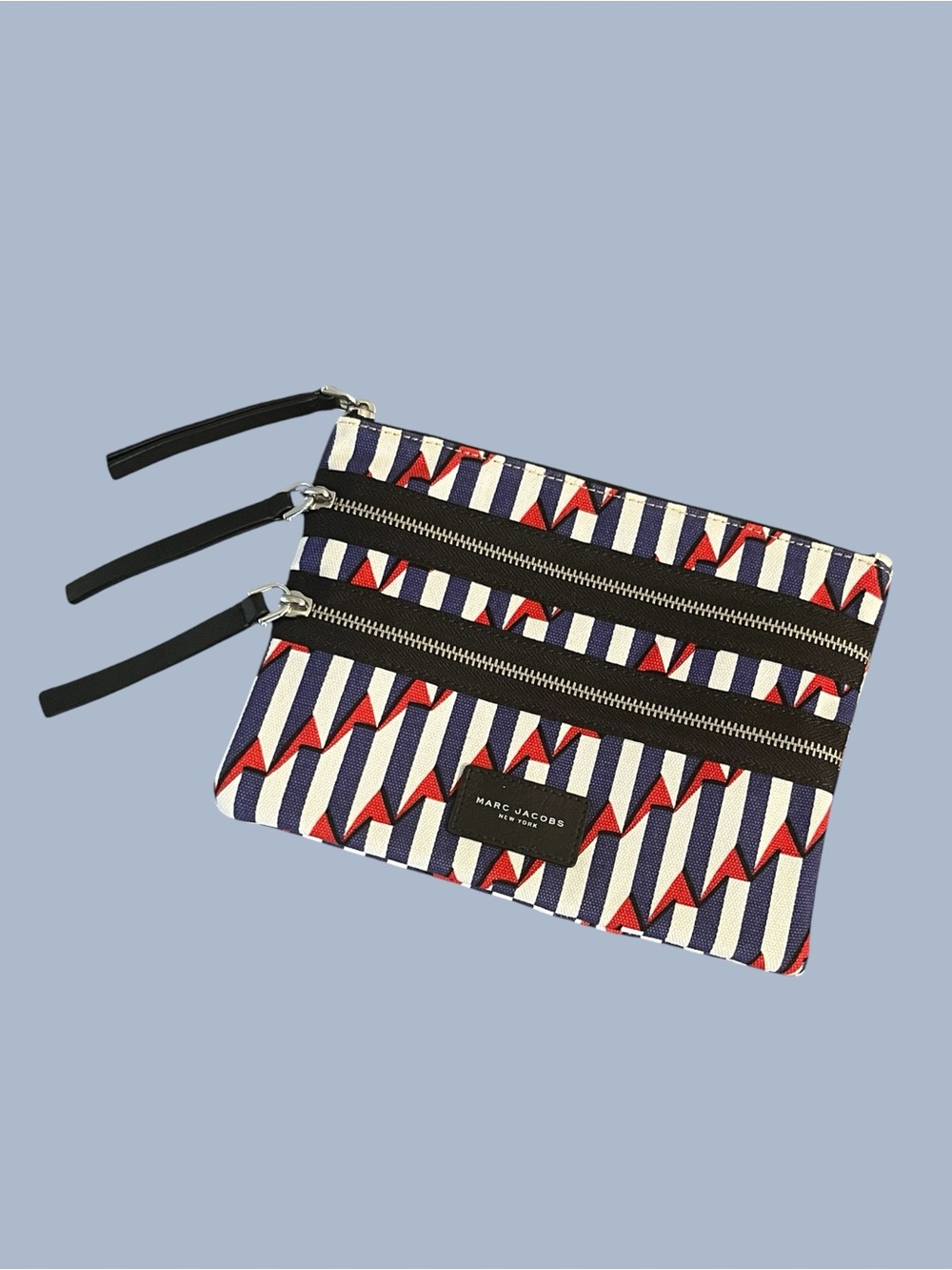 NEW Marc Jacob Multi-Zip Smart Case Red, White & Blue ❤️🤍💙